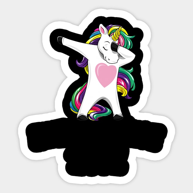 Awesome Since 2012 Unicorn Dab Dabbing Gift Sticker by bigD